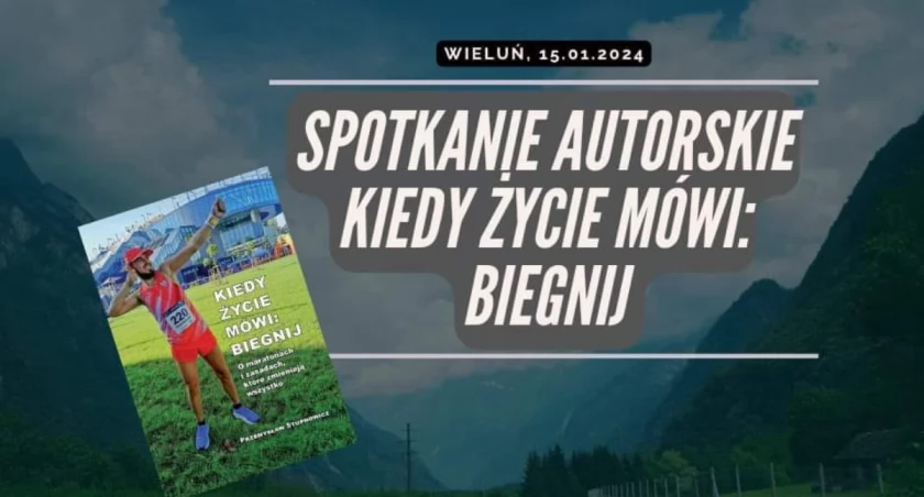 Biegacz i pisarz przyjedzie do Wielunia - będzie można kupić jego książki z autografem