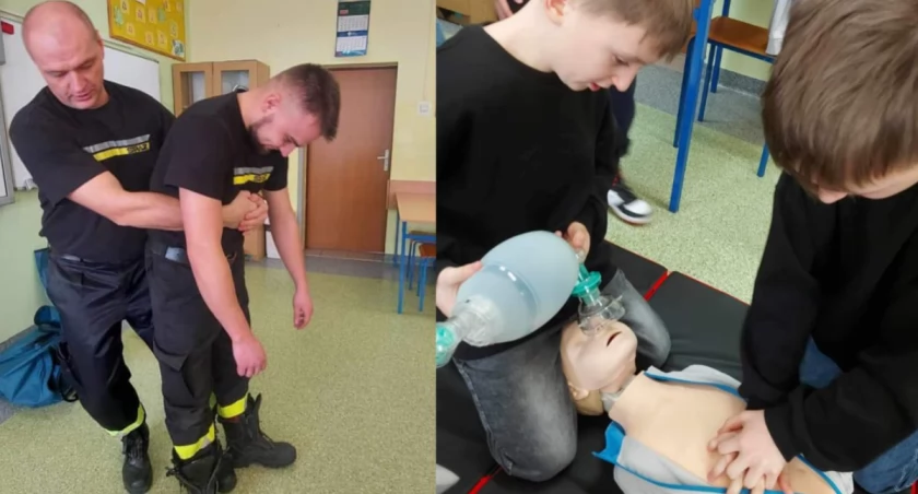 Bo wiedza o pierwszej pomocy jest najważniejsza - strażacy z Sulmierzyc spotkali się z uczniami 