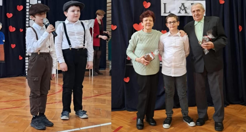 Gromkie oklaski i łzy wzruszenia - uczniowie przygotowali przedstawienia na Dzień Babci i Dzień Dziadka