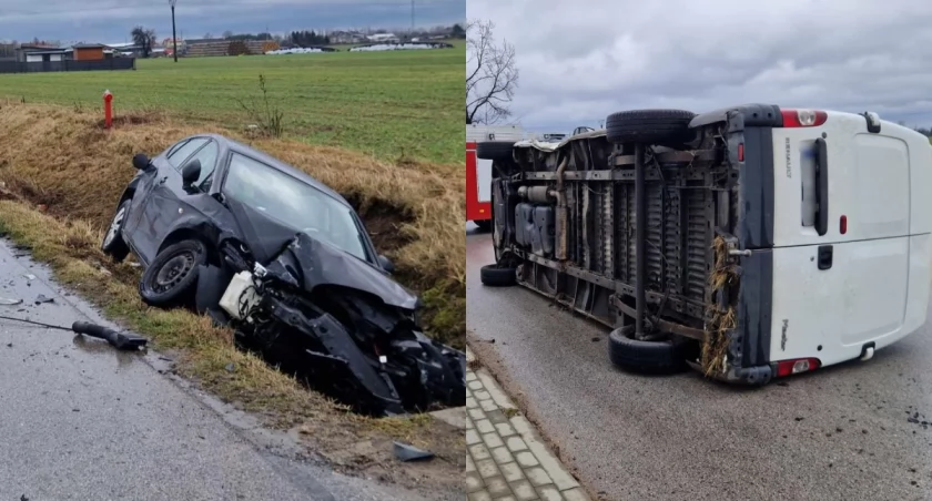 Nie zatrzymała się na stopie - dwie osoby trafiły do szpitala