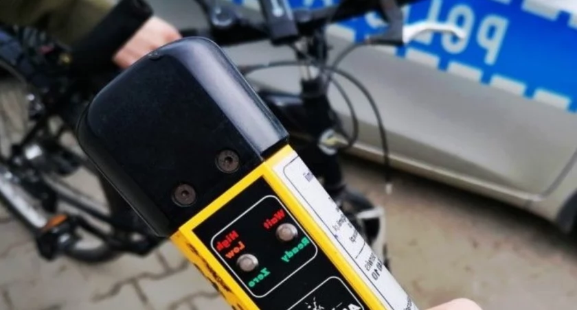 Pijany na rowerze - miał trzy promile alkoholu w organizmie 