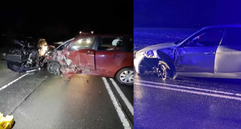 Trzy auta zderzyły się na DK 83 - cztery osoby zostały ranne