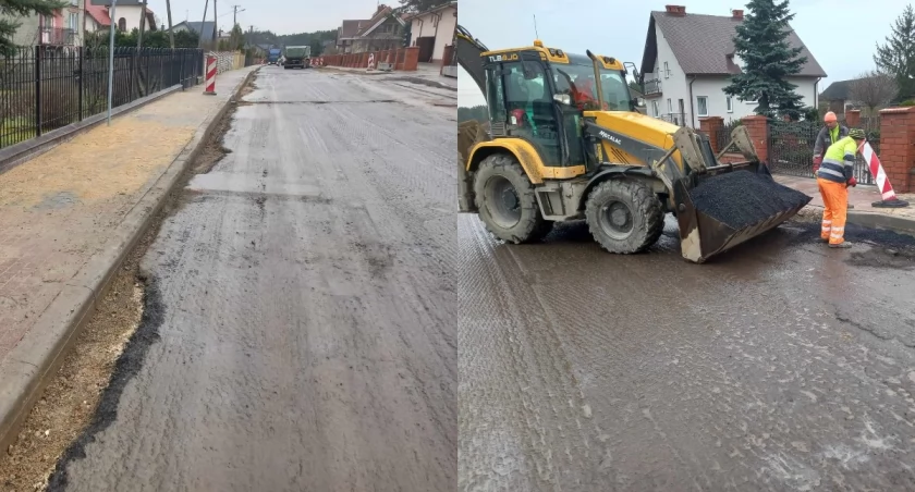 Nowa droga prawie gotowa - jak wygląda postęp prac w Zalesiakach?