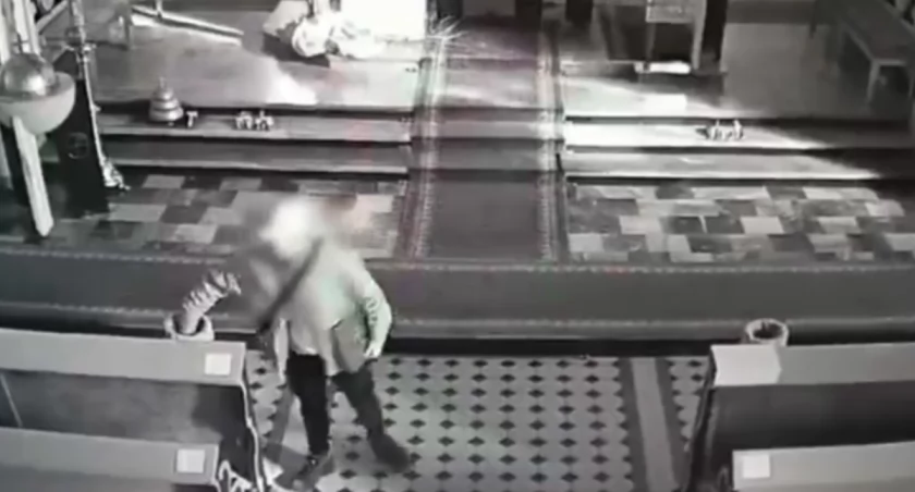 Dwukrotnie okradł kościół. Wpadł w ręce policji [VIDEO]
