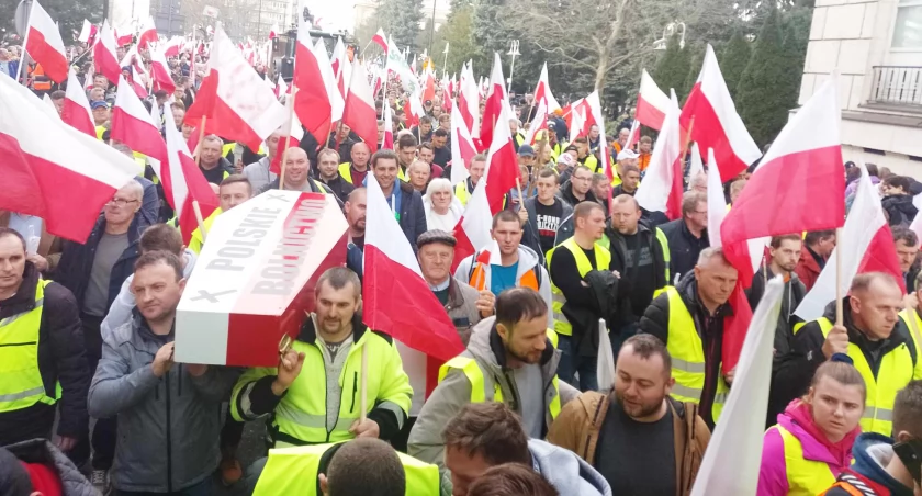 Rolnicy z naszego regionu byli też w Warszawie - we wtorek kolejny protest