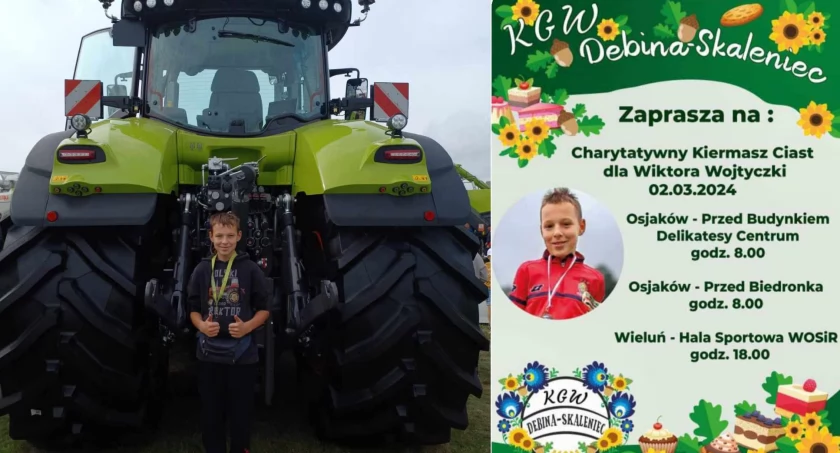 W Osjakowie i Wieluniu akcja sprzedaży ciast dla Wiktora Wojtyszki z Czernic