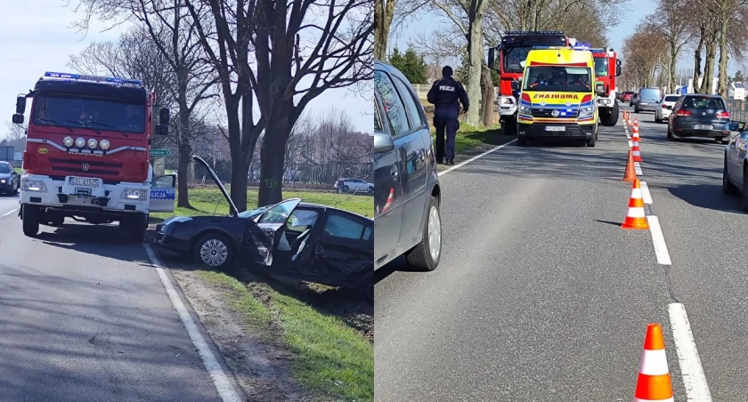 Zasnął za kierownicą - doprowadził do zderzenia z innym autem