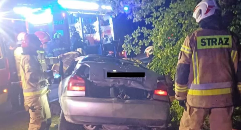 Wypadek w Oleśnicy w gminie Ostrówek