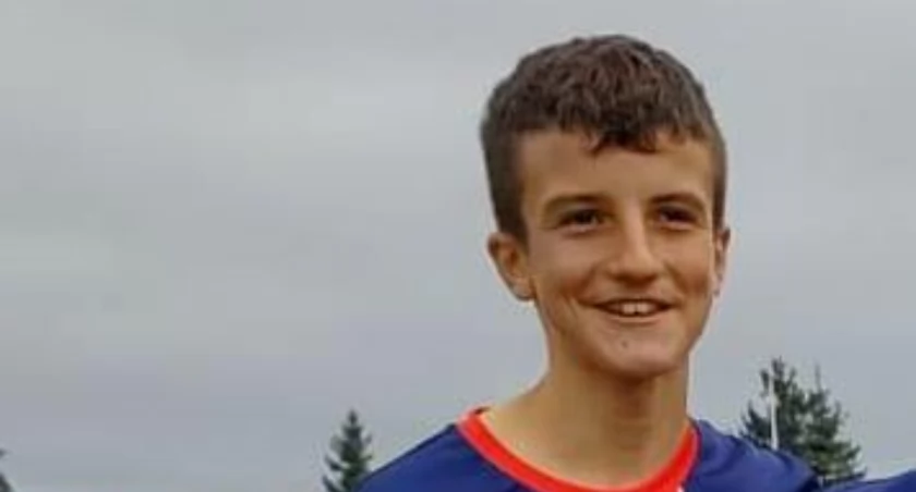 Szymon Bednarski na testach w Akademii GKS - u Bełchatów.