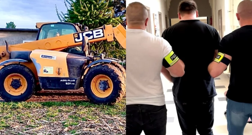 Ukradł ładowarkę teleskopową o wartości 200 tys. zł - szybko wpadł w ręce policjantów