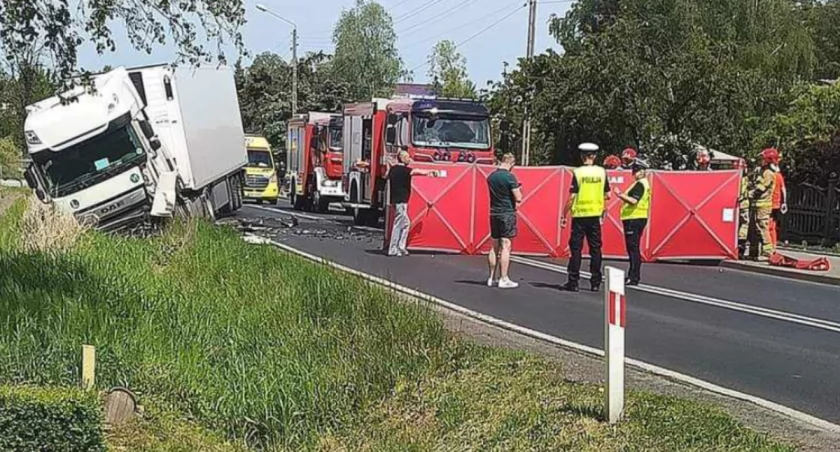 Tragiczny wypadek pod Wieluniem - nie żyje mężczyzna