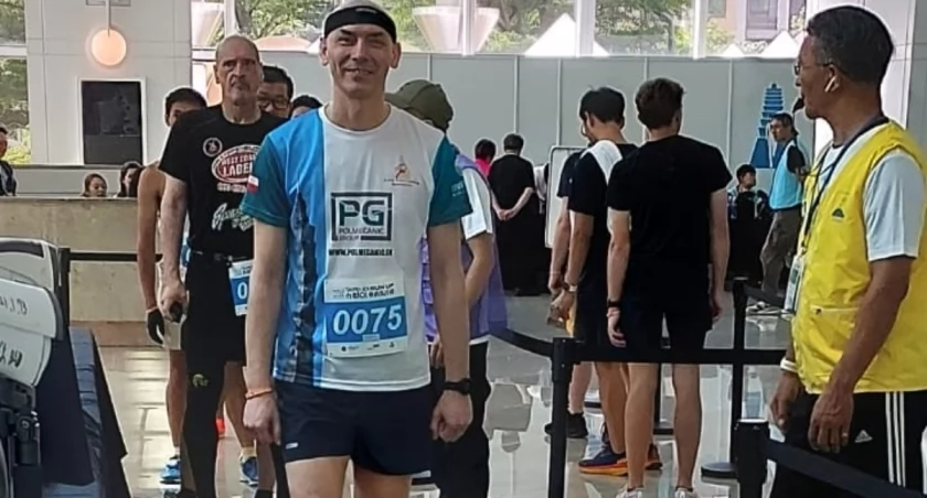 Bardzo dobre miejsce Marka Martyniaka z Wielunia na Mistrzostwach Świata w Towerrunningu 