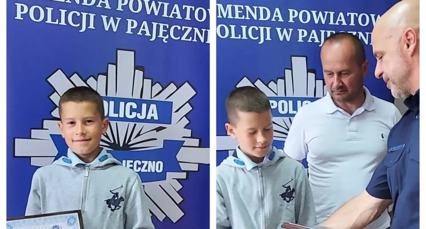 10-latek z Pajęczna pomógł obcemu mężczyźnie, który zasłabł – brawo Damian Siajkowski