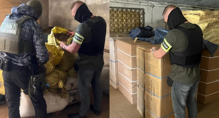 Policjanci znaleźli trzy tony nielegalnego tytoniu - dwie osoby zostały zatrzymane