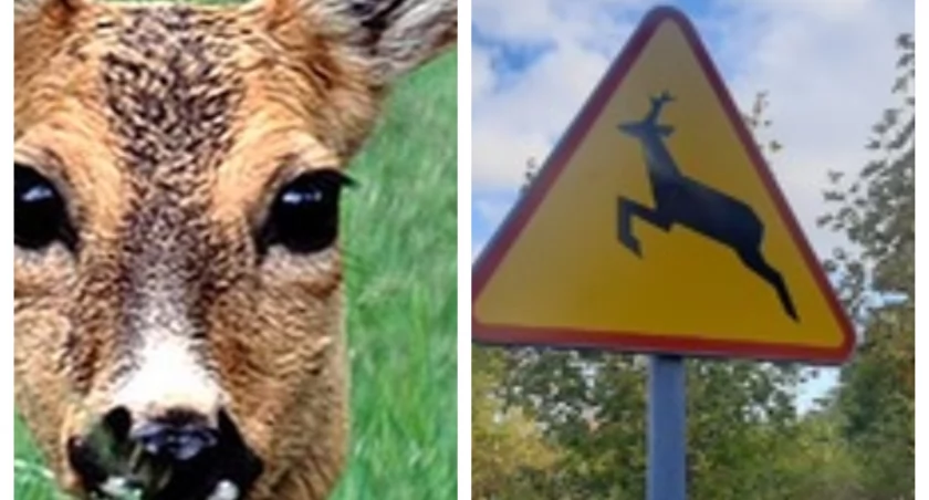 Dwie kolizje z sarnami na drogach powiatu wieruszowskiego