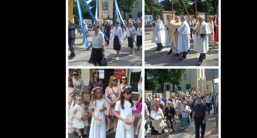 Procesja na Boże Ciało ulicami Wielunia