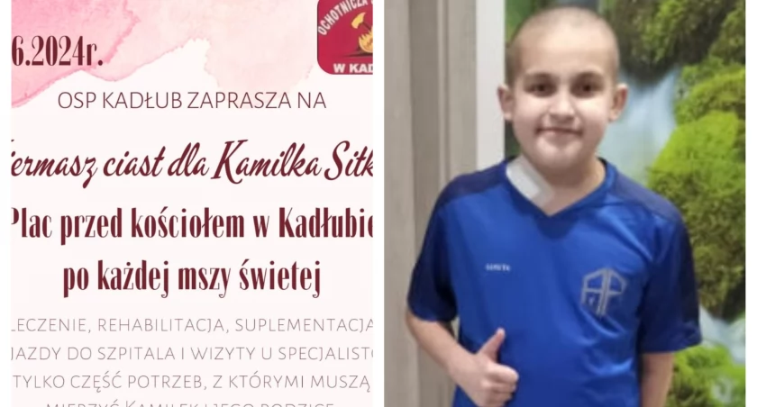 Kiermasz ciast w Kadłubie dla chorego 12-latka z gminy Pątnów  