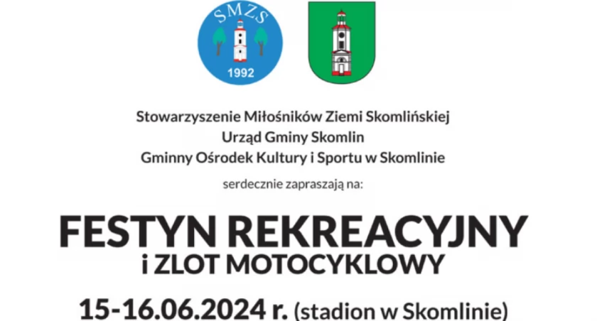 Festyn rekreacyjny i zlot motocyklowy - co będzie się działo w weekend w Skomlinie?