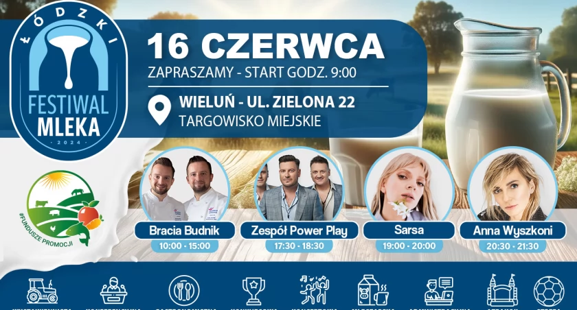 Wielkie święto rolnictwa w Wieluniu - w niedzielę Łódzki Festiwal Mleka
