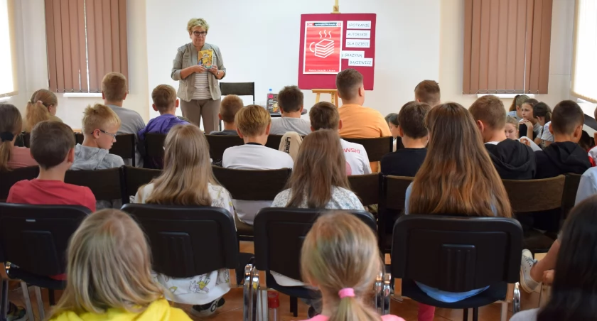 Spotkali się z autorką książek dla dzieci i młodzieży