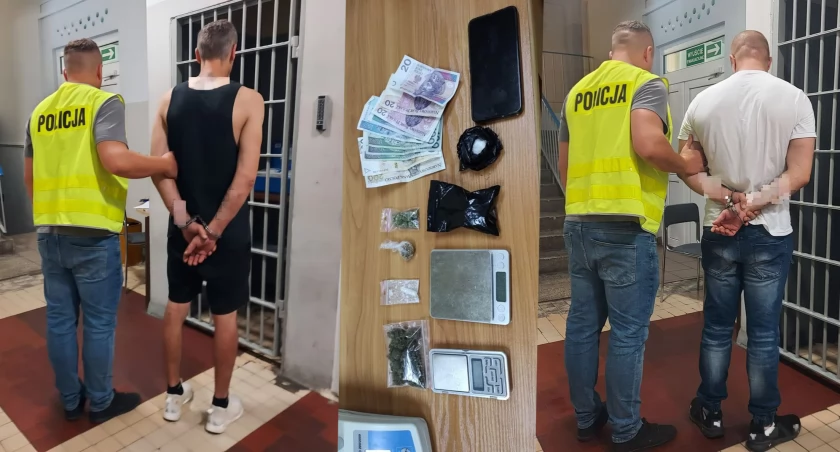Aresztowani za narkotyki w Wieluniu: dwóch mężczyzn usłyszało zarzuty