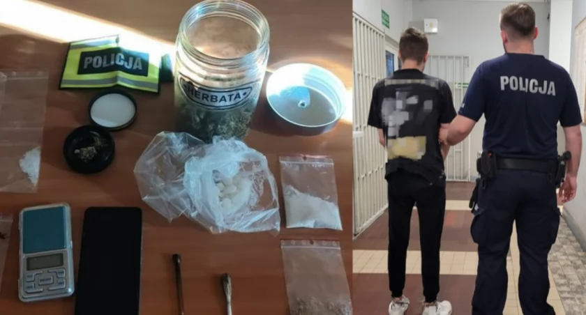 29-latek z Wielunia aresztowany za narkotyki - miał mefedron i marihuanę