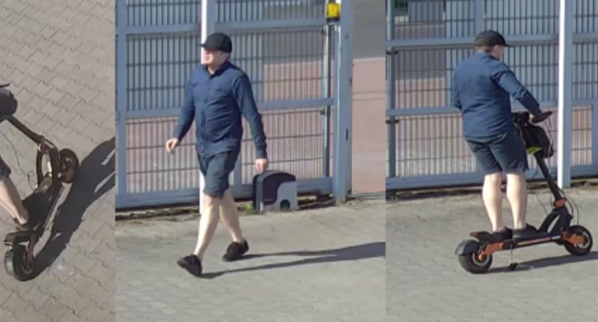 Policja poszukuje złodzieja hulajnogi elektrycznej w Opiesinie - rozpoznajesz go?