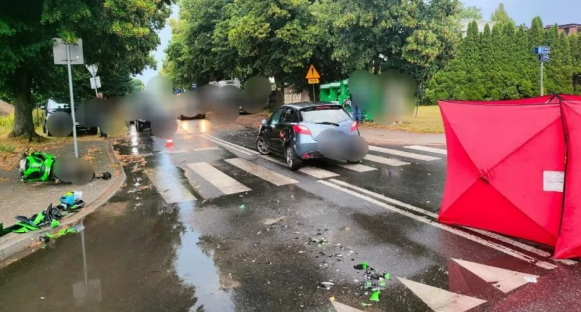 Tragiczny wypadek na drodze - nie żyje 24-letni motocyklista