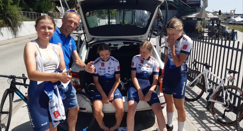 Kolarka MLKS-u Wieluń Paulina Lipieta czwarta na 3 etapie Oderrundfahrd 2024