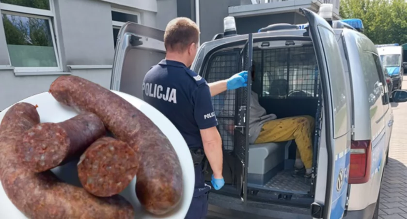 Groził ekspedientce nożem, bo kaszanka była zła