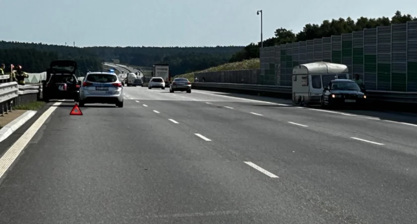 Trzy zdarzenia drogowe na A1 - wszystko działo się w ciągu kilku minut! 