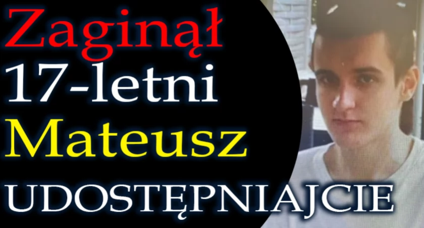 Zaginął 17-letni Mateusz: Policja prosi o pomoc
