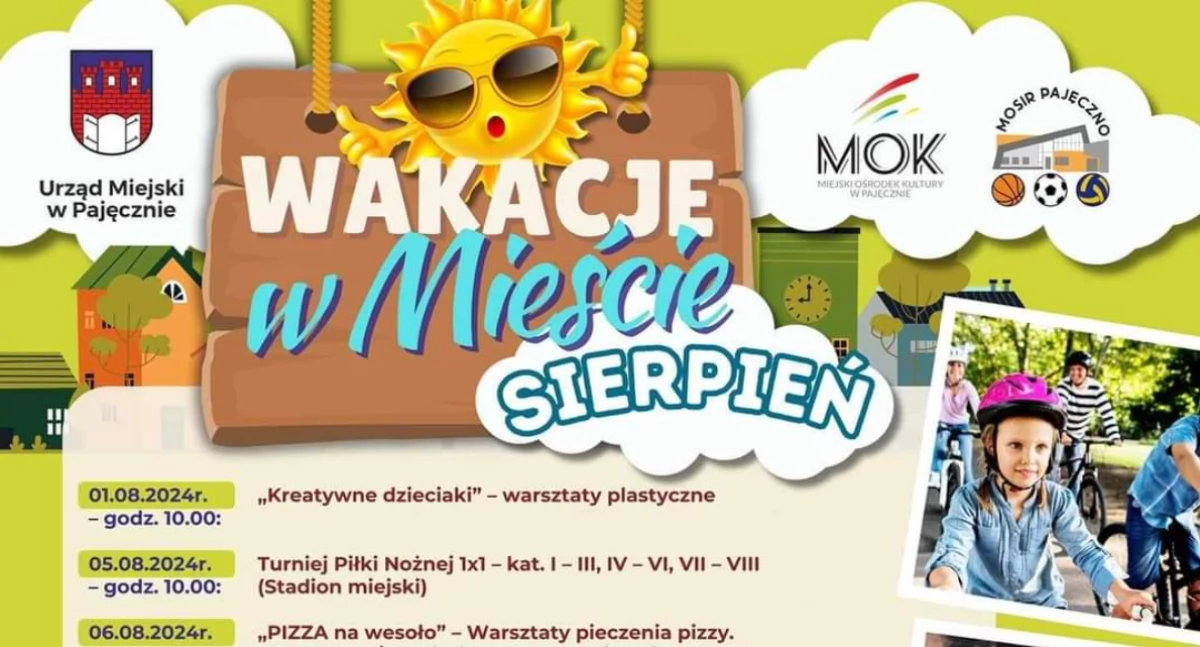 Wakacyjne atrakcje w Pajęcznie: Sierpniowy harmonogram pełen wrażeń