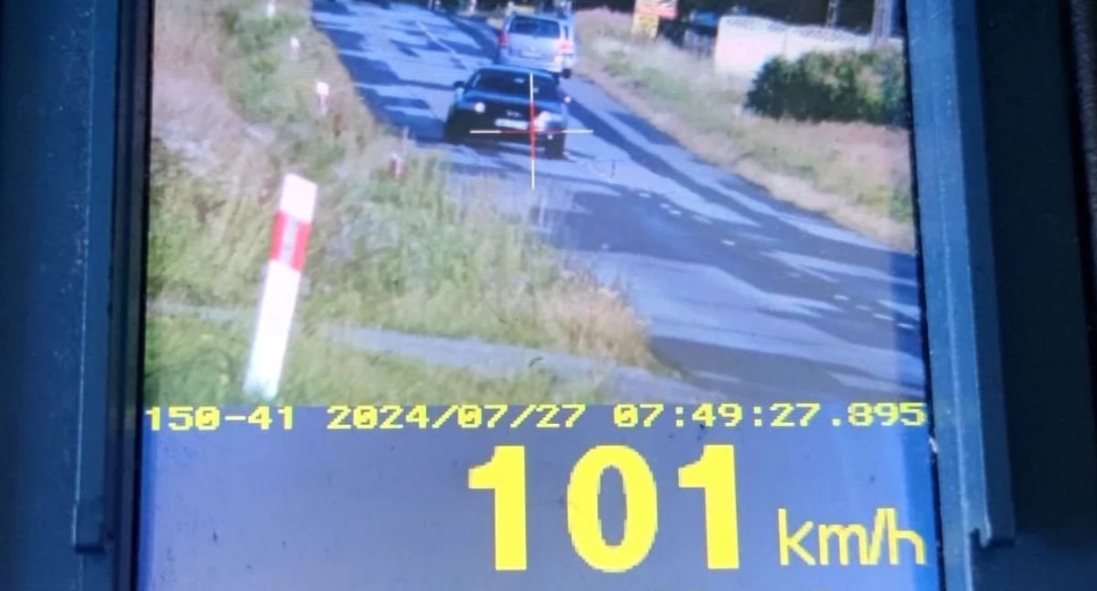 Jechał 101 km/h. Stracił prawo jazdy