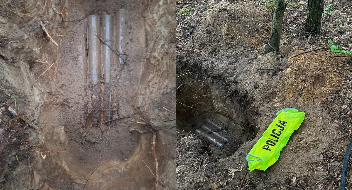 Wybrał się na spacer w okolice schronów bojowych - odnalazł pociski artyleryjskie