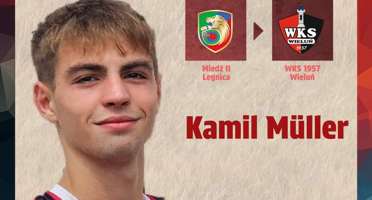 Kamil Müller nowym wzmocnieniem WKS 1957 Wieluń: Obiecujący 19-latek z Miedzi Legnica dołącza do zespołu