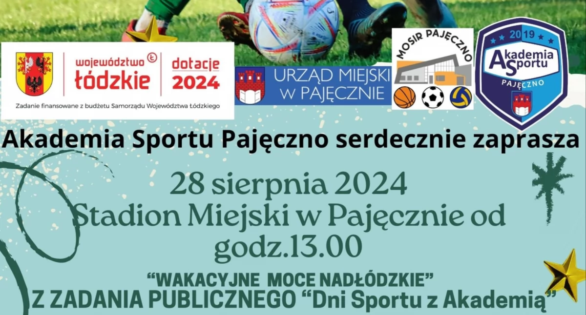 Sportowe Wakacje w Pajęcznie: Dni Sportu z Akademią już 28 sierpnia
