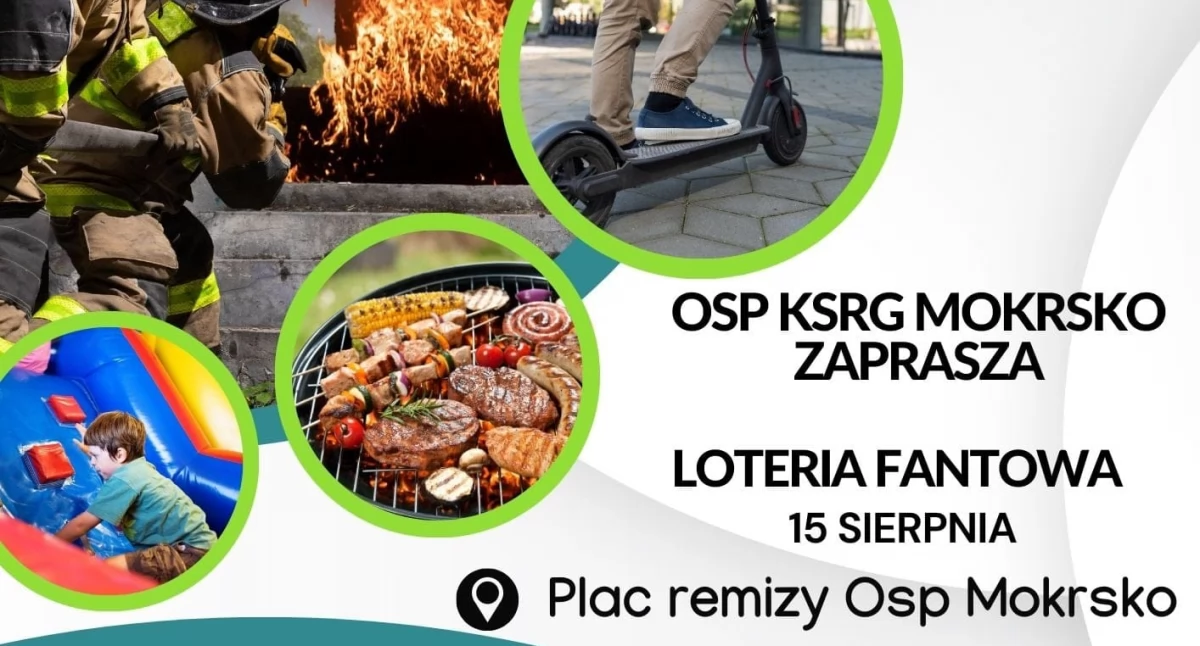 OSP Mokrsko zaprasza na imprezę - do wygrania elektryczna hulajnoga