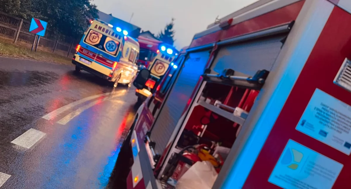 Osobówka zderzyła się z ciężarówką - dwie osoby w szpitalu