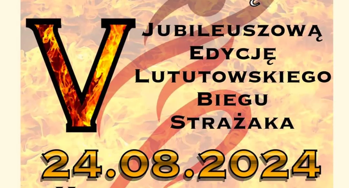 Strażackie święto w Lututowie: V jubileuszowa edycja „Lututowskiego Biegu Strażaka