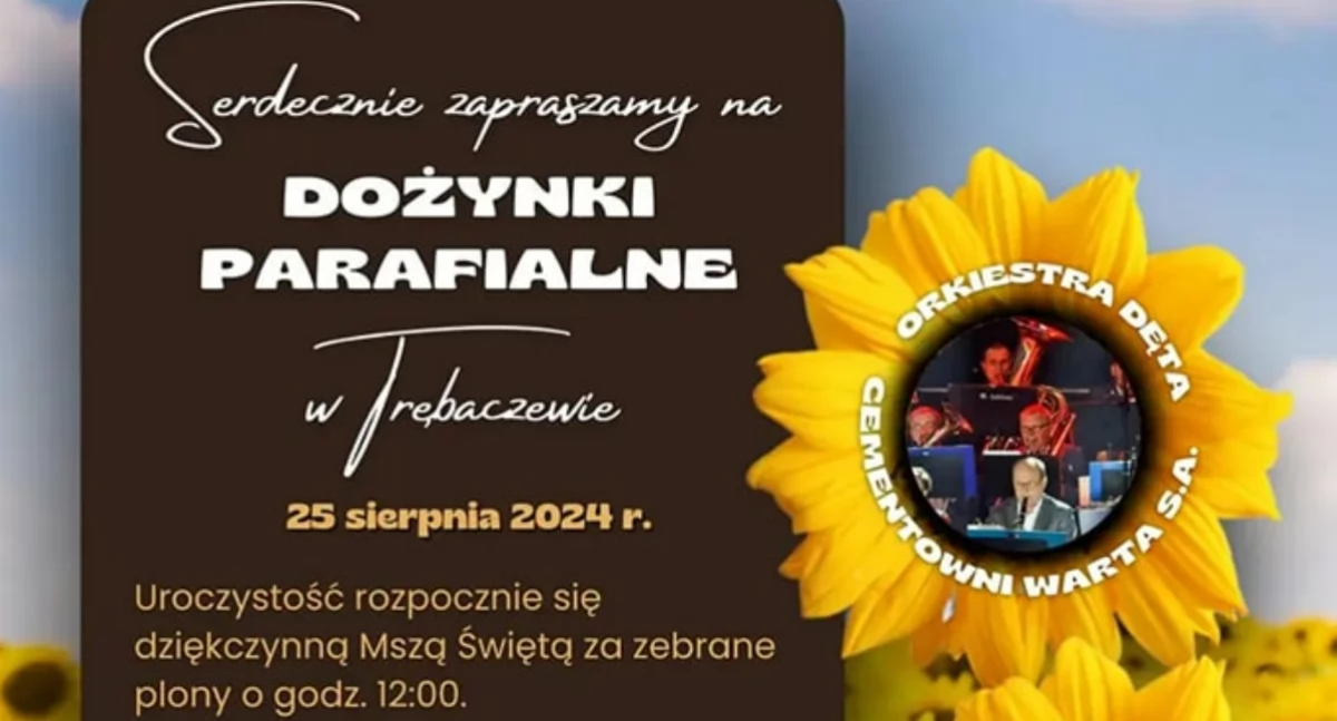 Dożynki Parafialne w Trębaczewie 2024: zagra kapela góralska