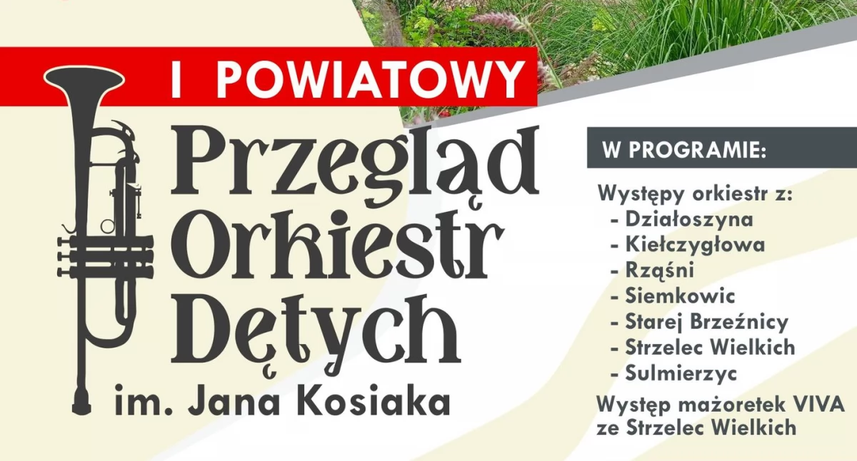 Powiatowy przegląd orkiestr dętych - kto wystąpi w Działoszynie?
