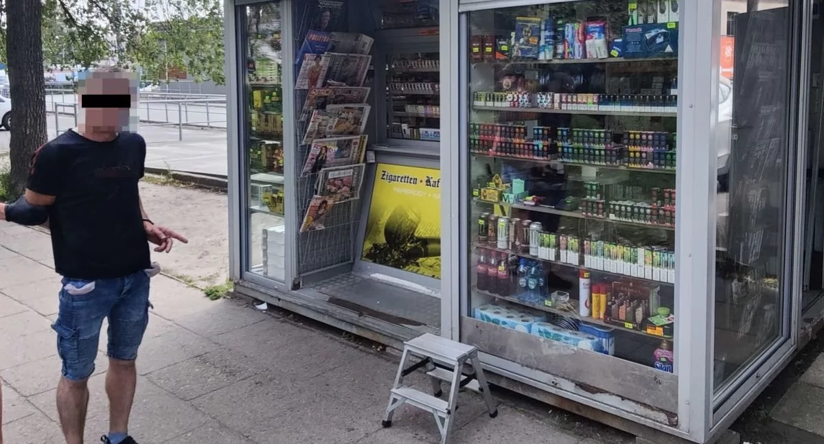 Tu okradłem działkę, tu kiosk, a tu krawca. Złodziej-recydywista pokazuje, gdzie się włamywał