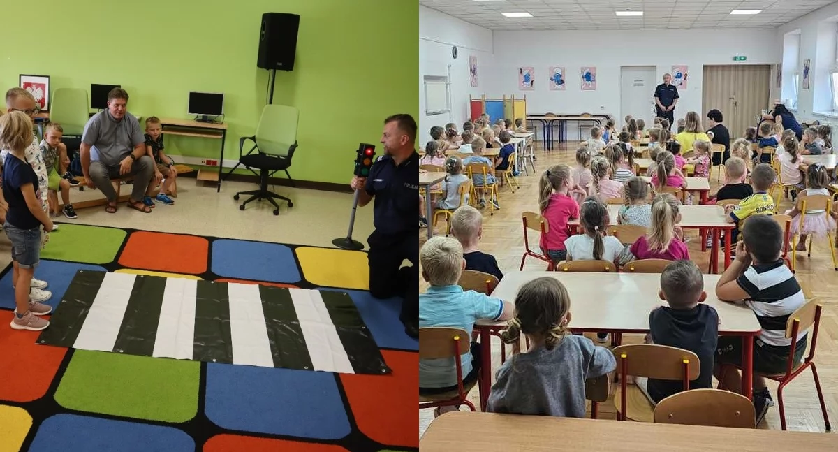 Uczniowie wrócili do szkół - policjanci rozmawiają z nimi o bezpieczeństwie