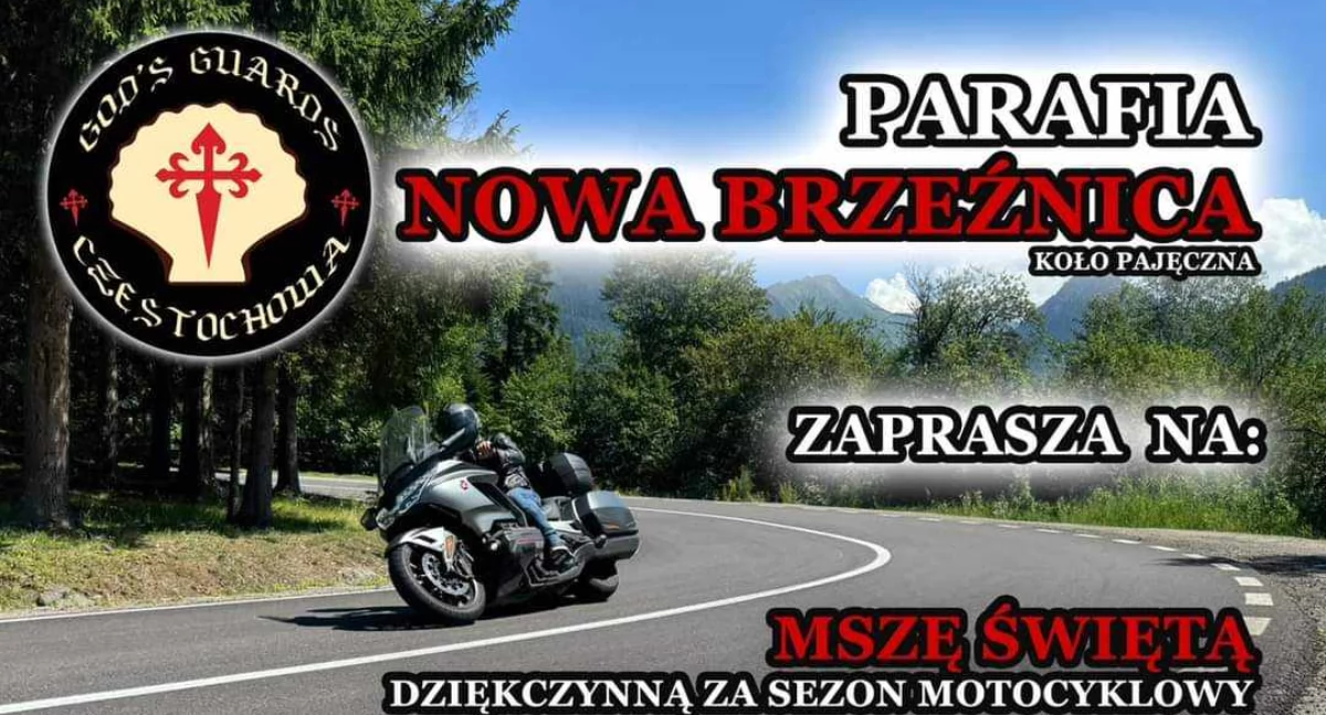 Msza Dziękczynna za Sezon Motocyklowy w Nowej Brzeźnicy: Święcenie pojazdów, parada oraz piknik
