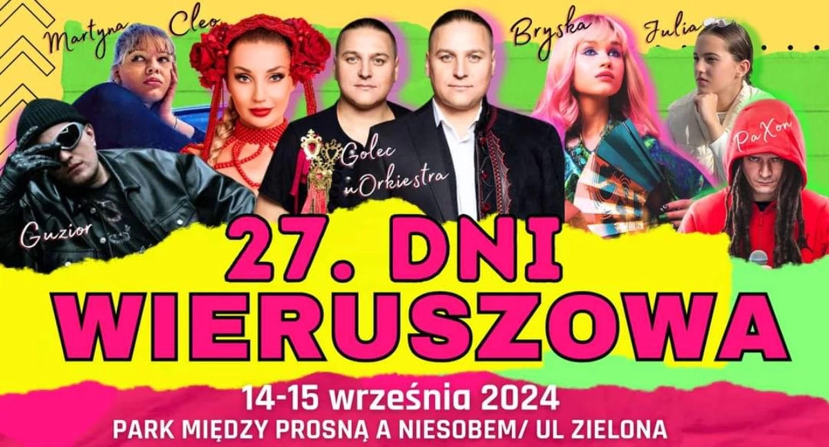 27. Dni Wieruszowa: Święto Muzyki, Sportu i Rodzinnej Zabawy!