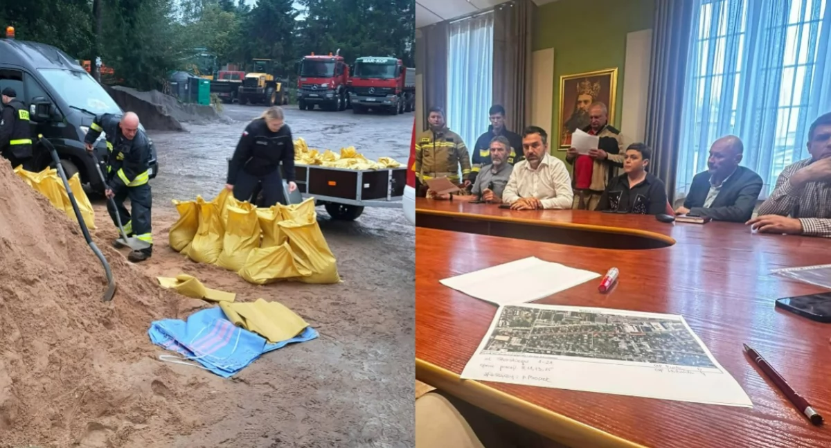 Ogromny niż zmierza nad Polskę - gmina Wieluń przygotowuje się na obfite opady deszczu