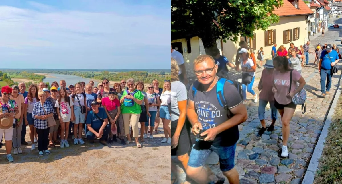 Wyjątkowa wycieczka do Kazimierza Dolnego - uczestnicy poznali zabytki, płynęli też Wisłą