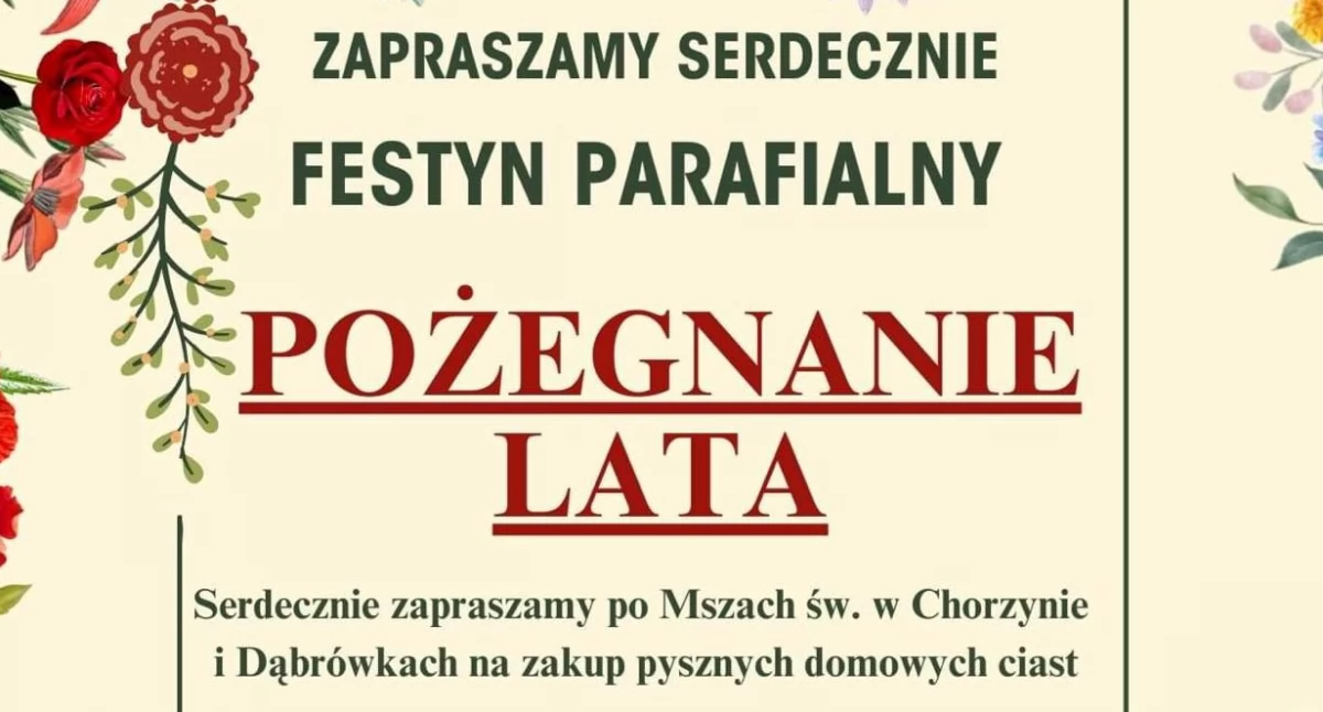 Pożegnanie Lata w Chorzynie – rodzinny festyn parafialny pełen atrakcji