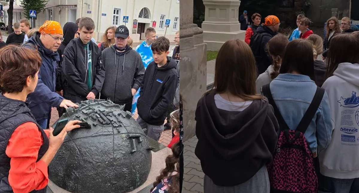 Wycieczka po Wieluniu - uczniowie poznali historię miasta